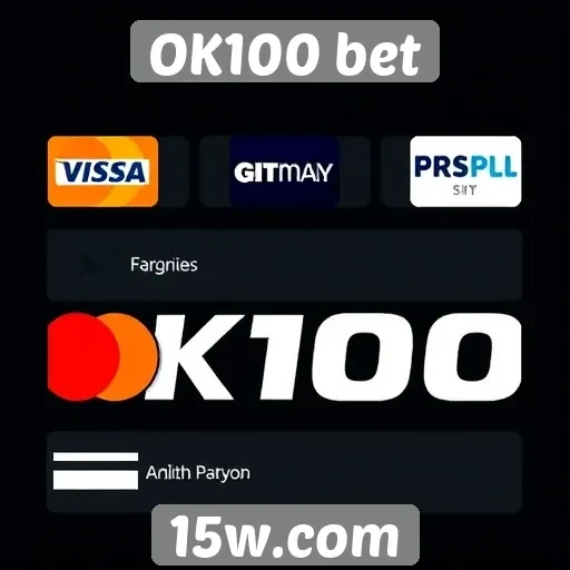 Métodos de pagamento disponíveis no OK100 bet